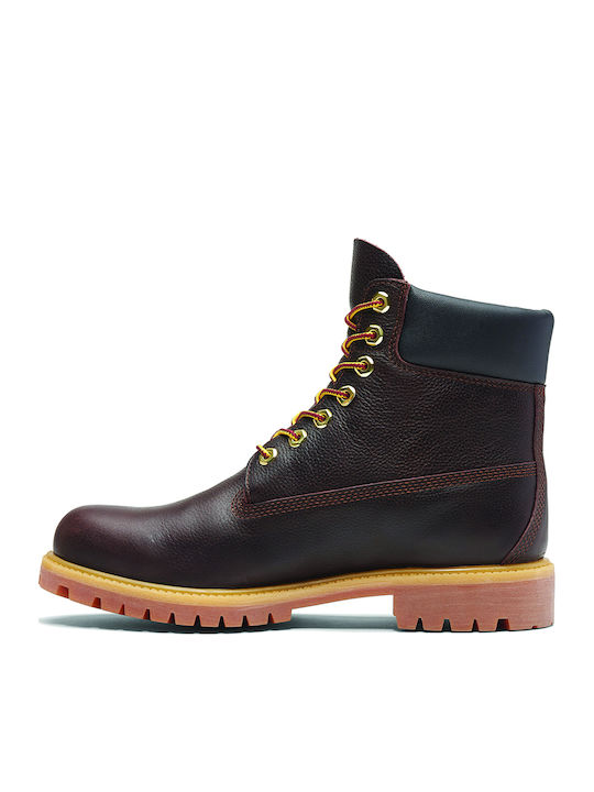 Premium Leather Brown Waterproof Combat Boots
