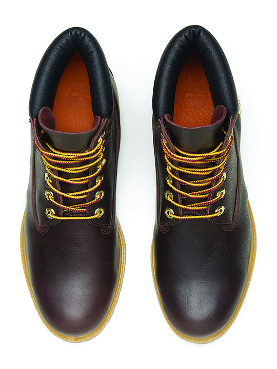 Premium Leather Brown Waterproof Combat Boots