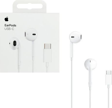 Apple Earpods MYQY3 Earbuds Freisprecheinrichtung Kopfhörer mit Stecker USB-C Weiß
