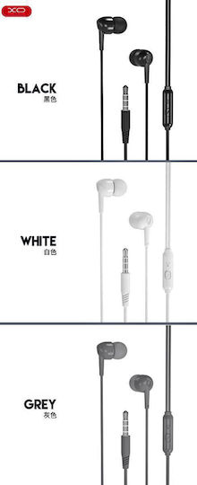 XO Ep37 In-ear Handsfree Headphones with Connector 3.5mm White