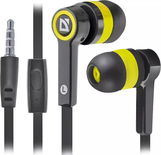 Defender Pulse 420 In-ear Handsfree με Βύσμα 3.5mm Κίτρινο