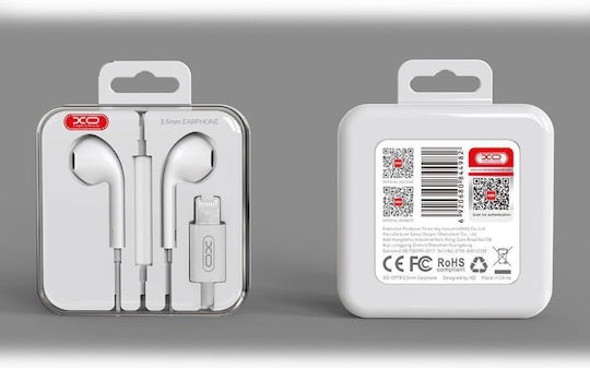 XO Ep79 Earbuds Handsfree Ακουστικά με Βύσμα Lightning Λευκό