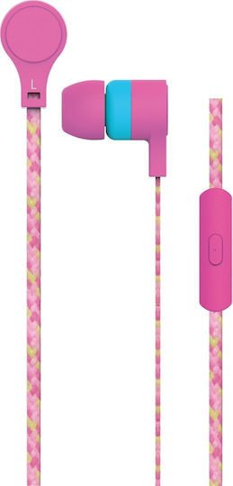 Maxell Cordz In-ear Handsfree Ακουστικά με Βύσμα 3.5mm Ροζ
