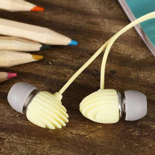 Elmcoei EV-186 In-ear Handsfree Ακουστικά με Βύσμα 3.5mm Γαλάζιο