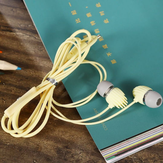 Elmcoei EV-186 In-ear Handsfree Ακουστικά με Βύσμα 3.5mm Γαλάζιο