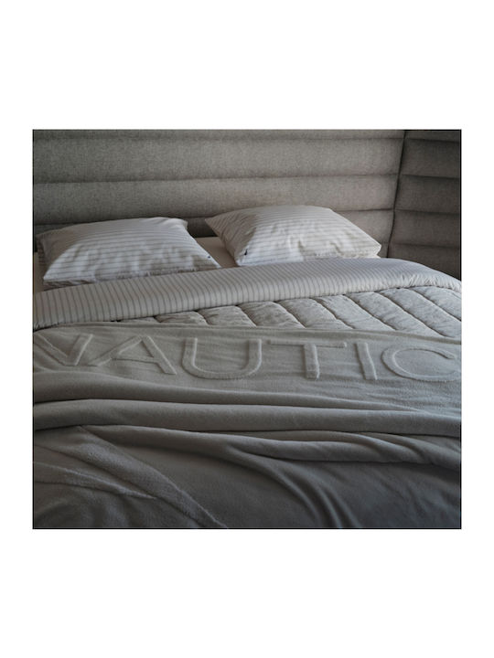 Nef-Nef Homeware Nau Κουβέρτα Sherpa Καναπέ 130x180εκ. Coast Ecru