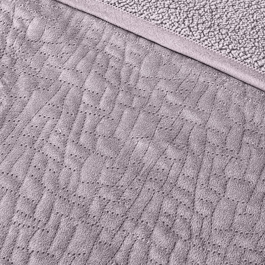 Guy Laroche Bolzano Задайте Одеяло Sherpa Едно 160x220см Melanze