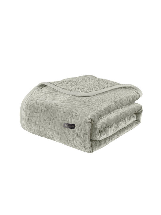 Guy Laroche Set Blanket Fleece Queen 220x240cm Bolzano Khaki