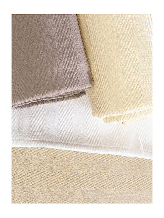 Vesta Home Piqué Decke Übergröße 230x250cm Grau
