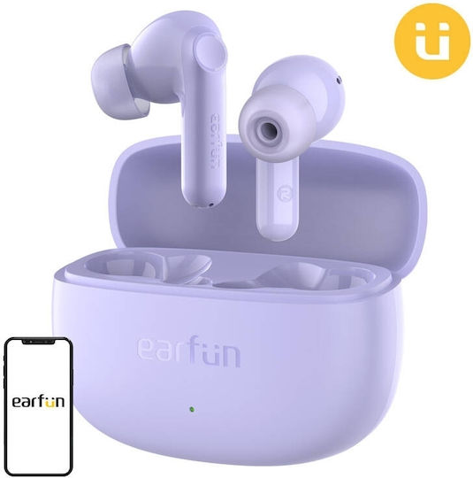 Earfun Air Life In ear Bluetooth хендсфри Слушалки с Устойчивост на Пот и Кутийка за Зареждане Violet