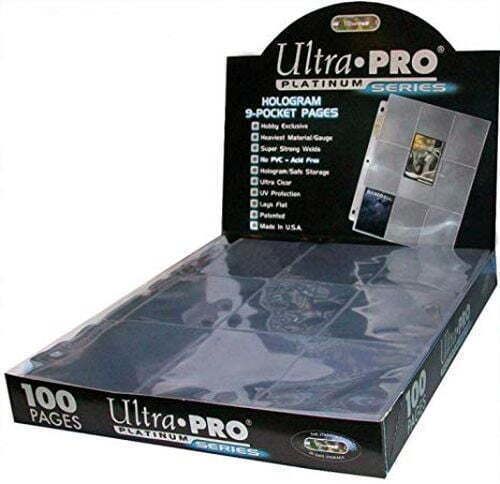 Ultra Pro 9-Pocket Page Platinum Yu-Gi-Oh Card Pages 9-Pocket Japanese Size 100τμχ Clear 83423