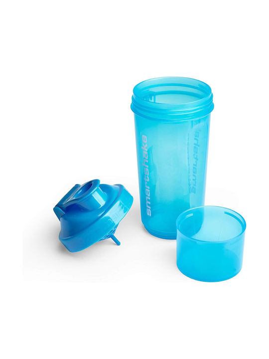 SmartShake Slim 10253101 Plastic Protein Shaker 500ml Blue