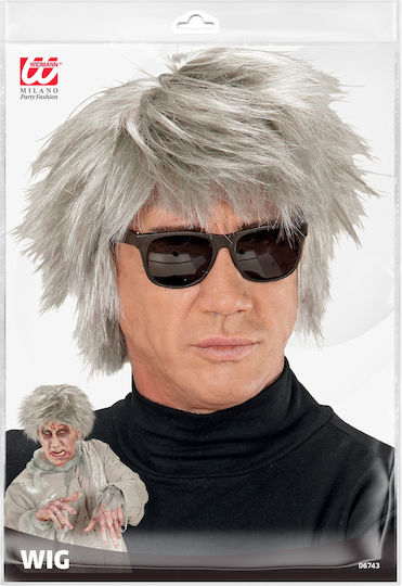 Karnevalsperücke Afro Gray für Halloween