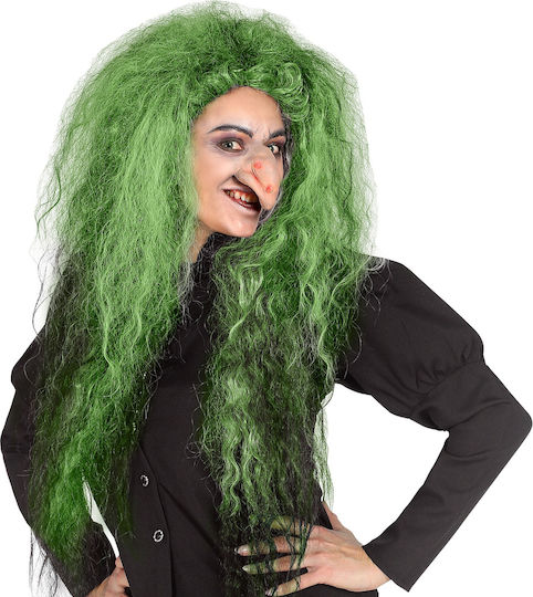 Αποκριάτικη Περούκα Αφάνα Πράσινη για Halloween