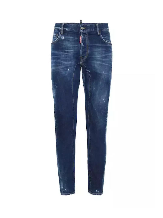 Tidy Biker Men's Jeans Pants Navy Blue