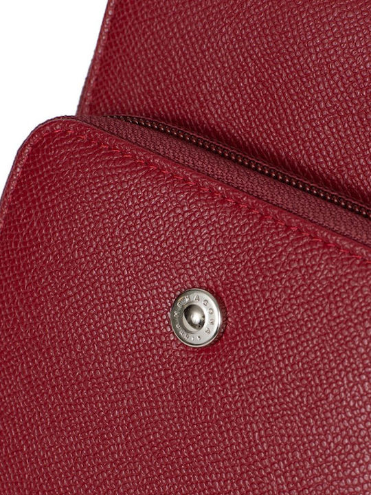 Geantă Dama Cu Barete Încrucișate Burgundy