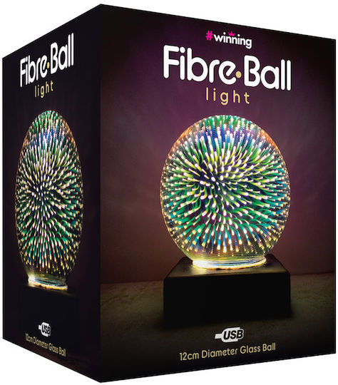 The Source Fibre Ball Light Decorative Lamp Multicolour