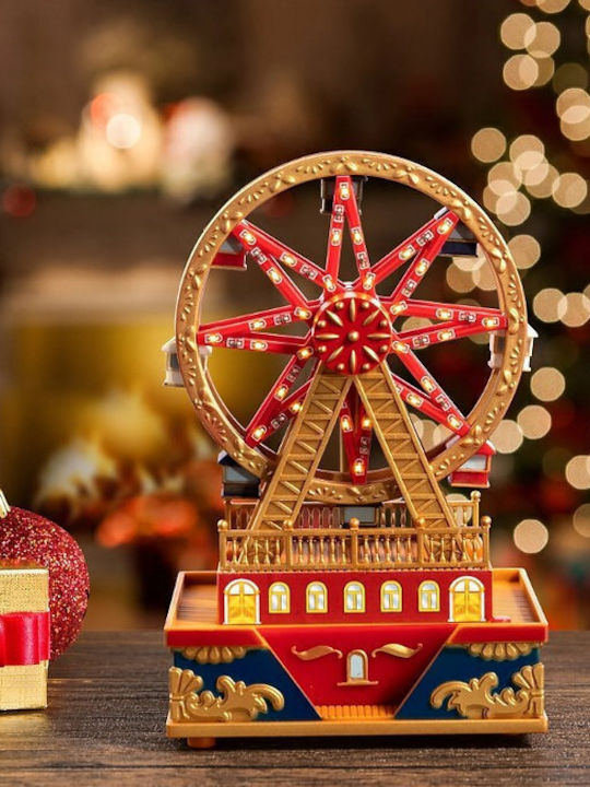 Mr.Christmas Christmas Illuminated Decorative Ferris Wheel with Battery with Music and Movement
