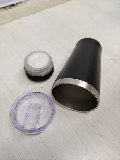 Makito Ποτήρι Θερμός Ανοξείδωτο 440ml Μαύρο