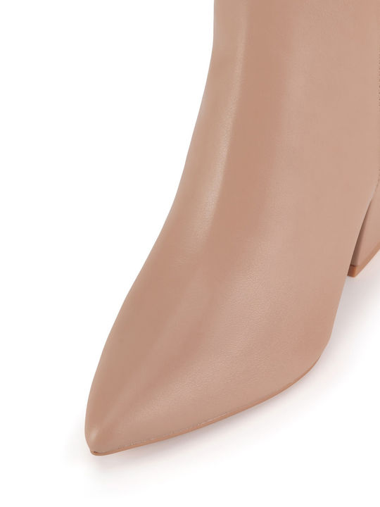 Stiefeletten Damen Beige