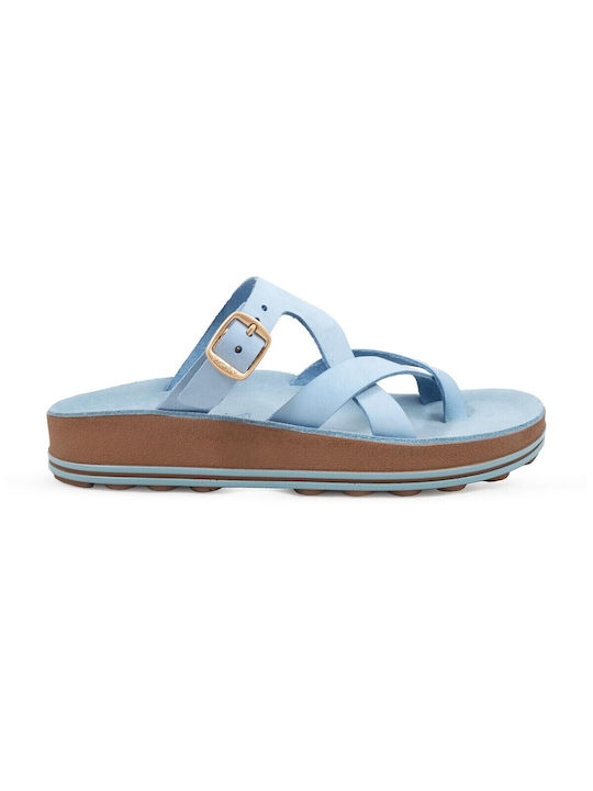 Fantasy Sandals Fantasy Ariadni Women's Flat Sandals in Light Blue Color