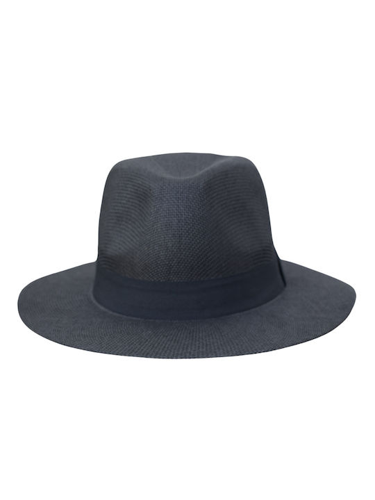 Wicker Women's Panama Hat Black