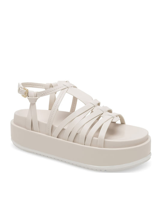 Sandale casual damă în Culoare Alb