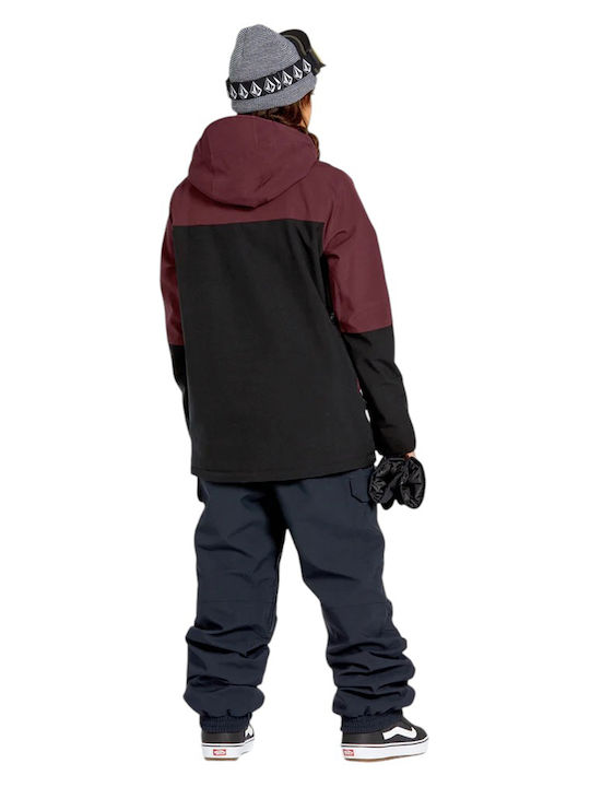 Volcom Shelter 3d Stretch H0452513-BUR Γυναικείο Μπουφάν για Σκι & Snowboard Μπορντό