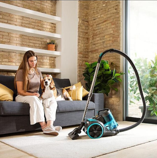 Cecotec Rockstar Multicyclonic XL PowerStyle Ηλεκτρική Σκούπα 900W με Κάδο 3.3lt Μαύρη