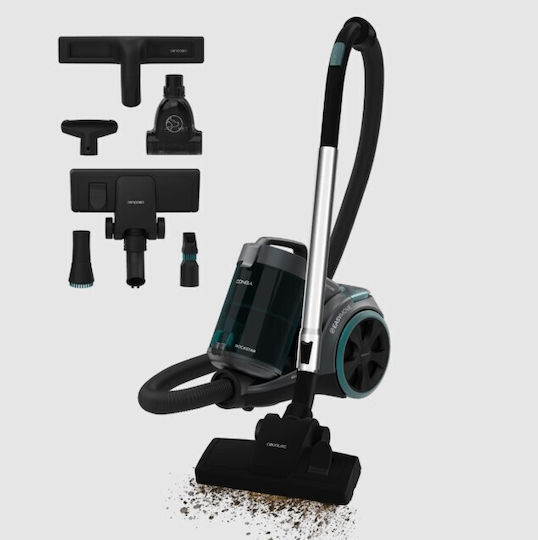 Cecotec Rockstar Multicyclonic XL PowerStyle Ηλεκτρική Σκούπα 900W με Κάδο 3.3lt Μαύρη
