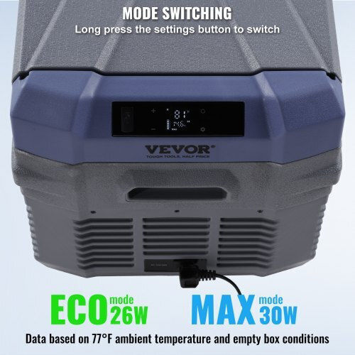 Vevor Преносим Хладилник 30л Капацитет 100-240V / 12V / 24V Сив
