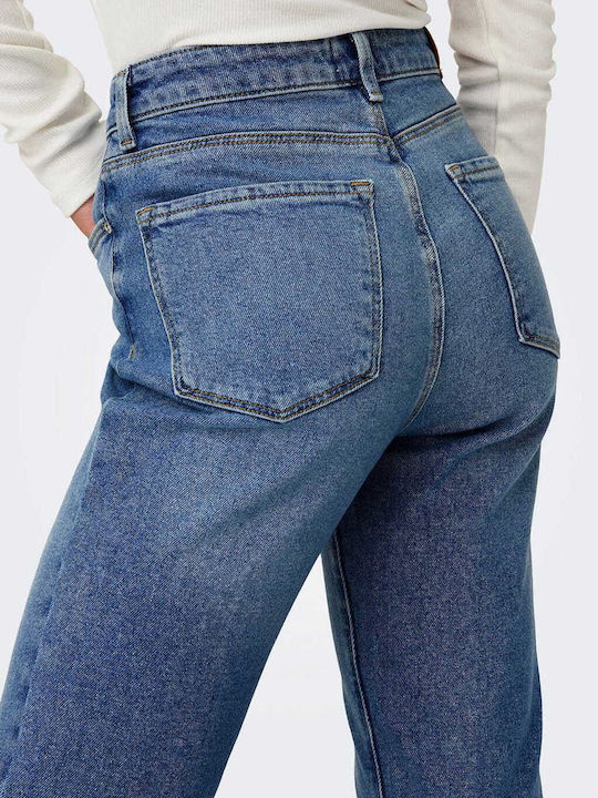 Hw Women's Jean Trousers in Regular Fit Blue