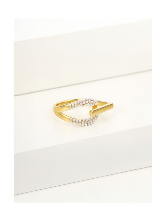 Chrysothemiss Ring with Stones made of Gold 14K