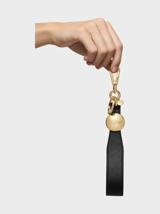 Tous Keychain Llavero Metallic Black