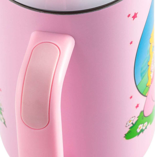 Pyramid International Handled Tumbler Θερμός Ανοξείδωτο 1.13lt Πορτοκαλί με Καλαμάκι και Λαβή
