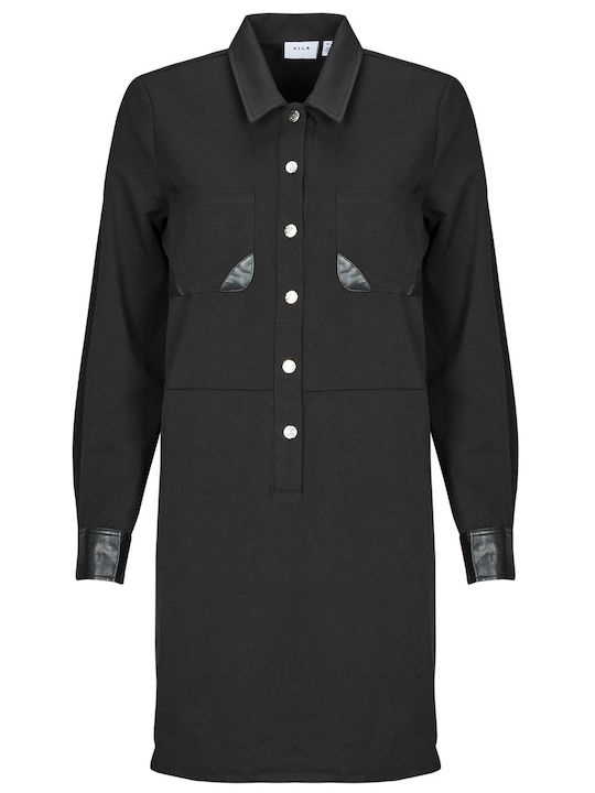 Mini Hemdkleid Schwarz