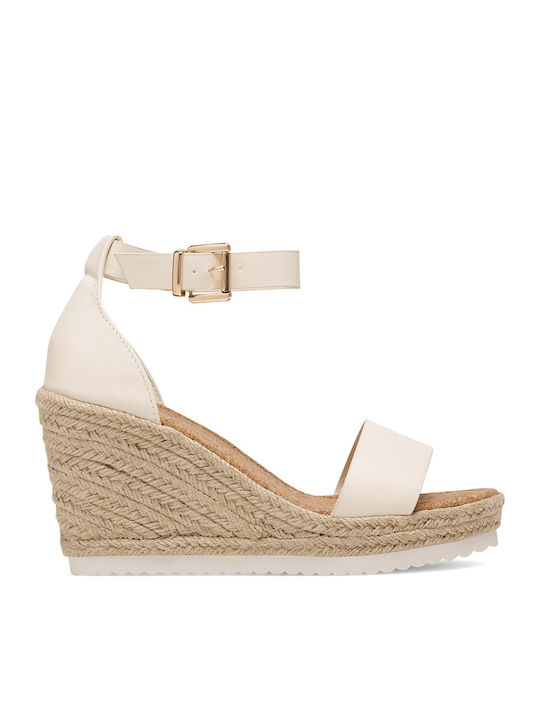 Women's Platform Espadrilles Beige