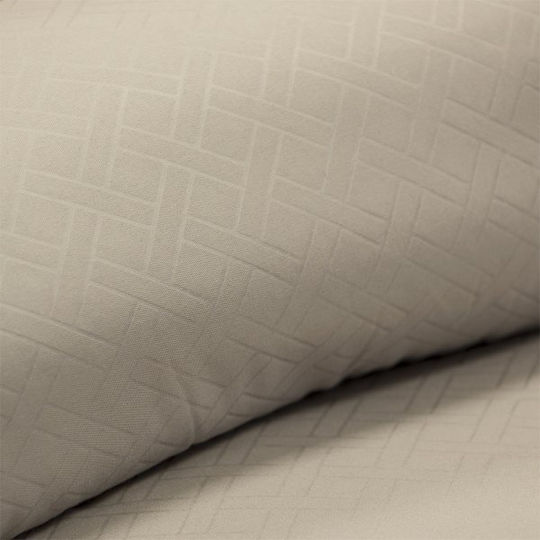 Lino Home Pilotă Single 160x220cm Colcha Bej 120 g/mp²Gsm