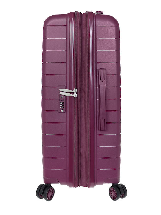 Verage Cabin Travel Suitcase Hard Bordeaux with 4 Wheels Height 55cm