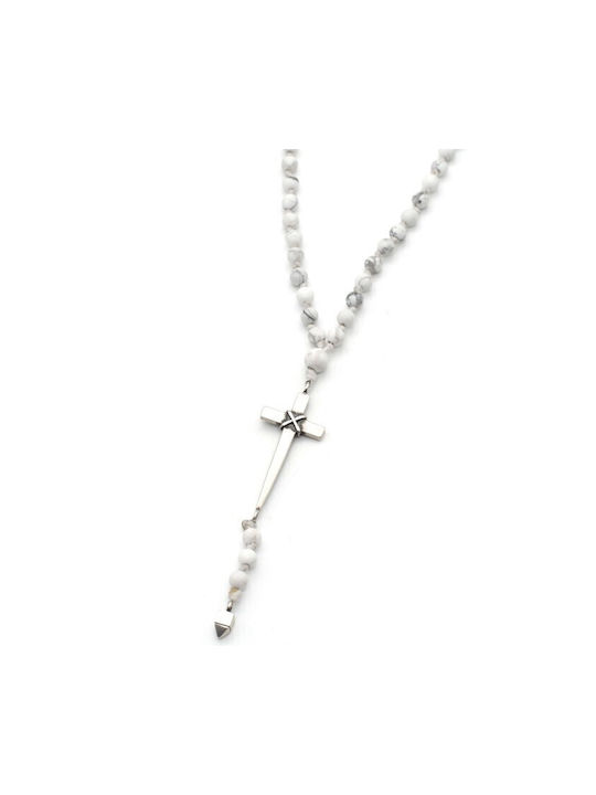 FN Men's Cross from Silver