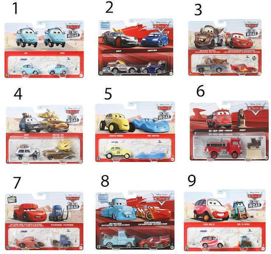 Mattel Toy Car Set for 3++ Years (Various Designs) 2 pcs