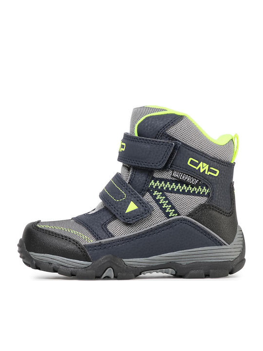Kids Snow Boots with Velcro Gray