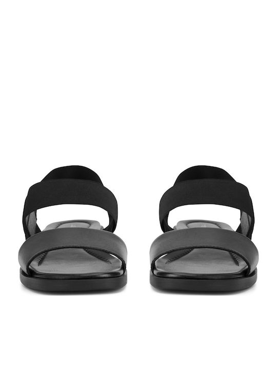 Women's Flat Sandals in Black Color