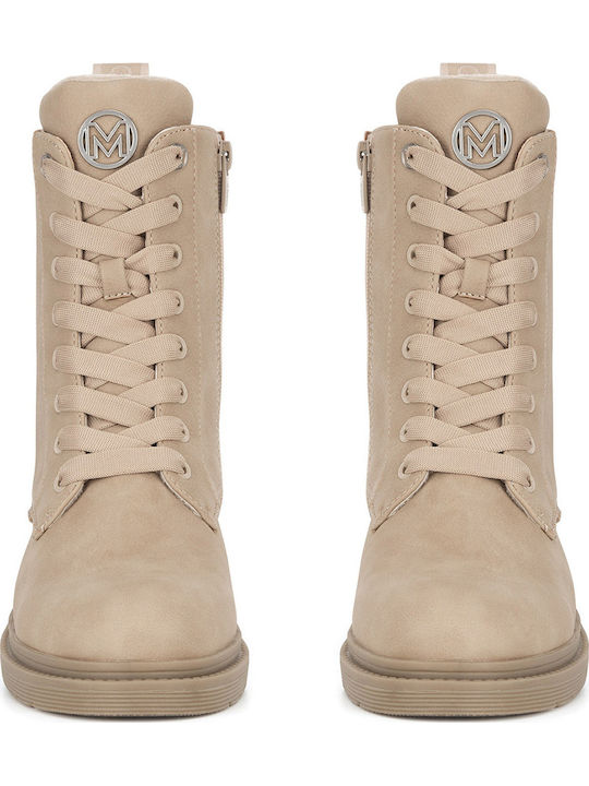 Stiefeletten Damen Beige