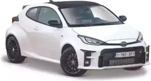 Maisto Mașinuță 1:24 Toyota Gr Yaris 2021 - Alb pentru 3++ Ani