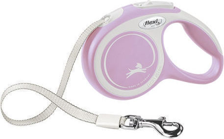 Flexi Foldable Dog Leash/Lead Strap Comfort Xsmall in Pink color 3m up to 12kg