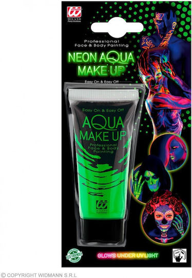 Neon Aqua Make-up Αποκριάτικο Body Painting 30ml Πράσινο