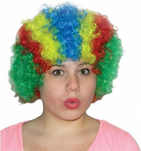 Carnival Wig Hippie Curly Multicolour