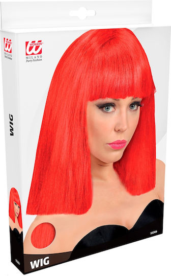 Showgirl Cleopatra Carnival Wig Straight Red