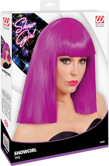 Showgirl Cleopatra Carnival Wig Straight Purple